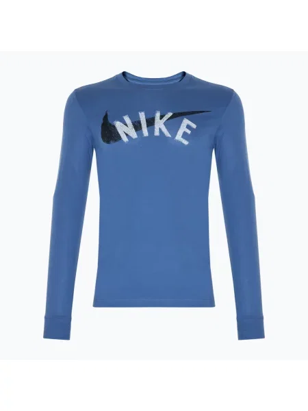 Longsleeve Nike Dri-FIT Fitness aegean storm niebieski