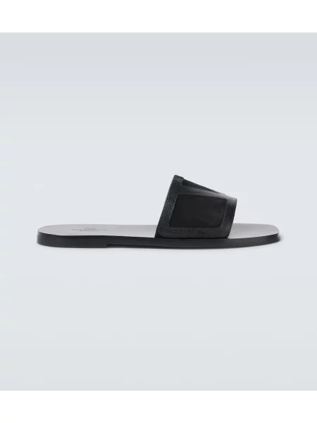 Sandale Valentino Garavani din piele de căprioară negru