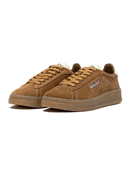 Sneakersy Autry brązowe