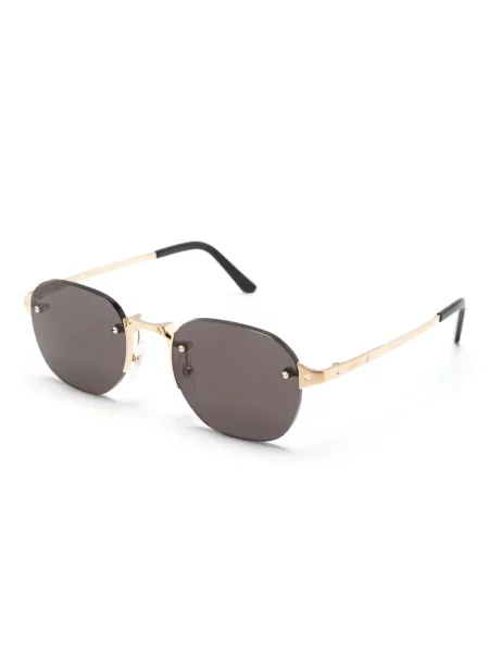 Saulės akiniai Cartier Eyewear auksinė