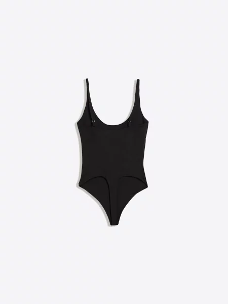 Bershka Bodi majica crna