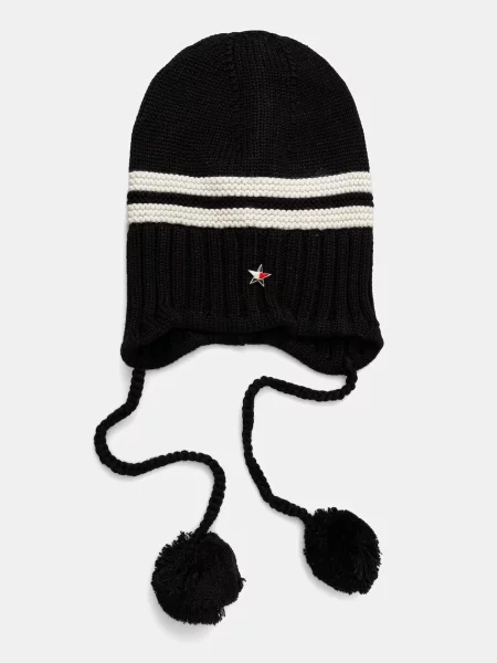 Шапка с вълна Tommy Jeans черно