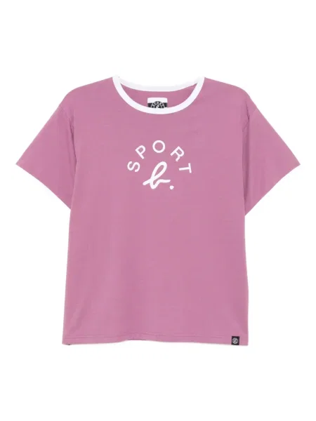 Tricou Sport B. By Agnès B. cu imagine violet