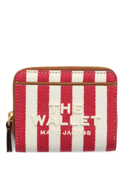 Portofel Marc Jacobs cu dungi cu imagine roșu