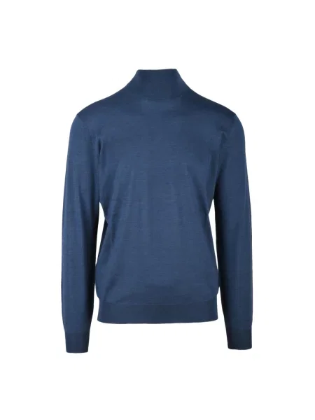 Lniany golf golf Filippo De Laurentiis niebieski