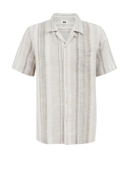 WE Fashion Košile režná / antracitová / pastelově zelená