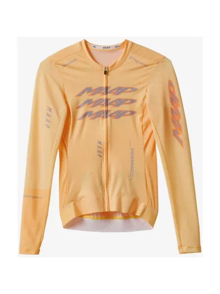 Koszulka rowerowa MAAP Pulse Pro Air z długim rękawem XXS pomarańczowa