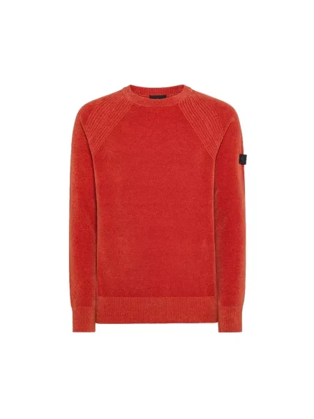 Sweter Peuterey z logo pomarańczowy