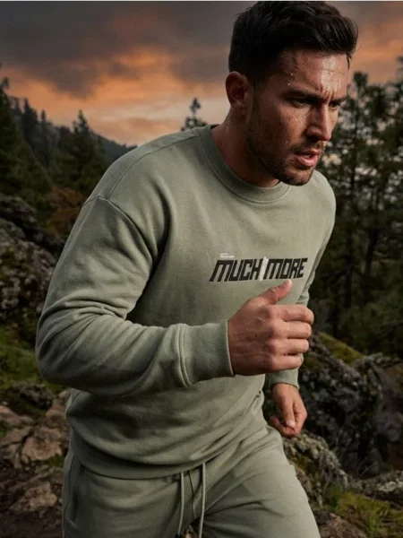 Sinsay Bluza crewneck z napisem zielony