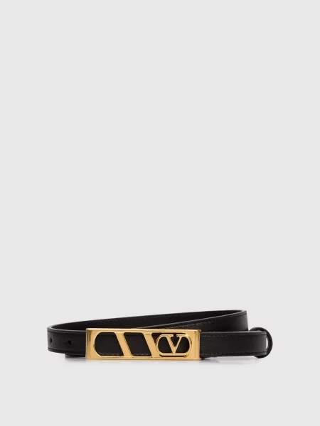 Шкіряний VLogo Valentino чорний
