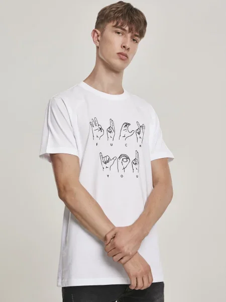 Tricou Mister Tee alb