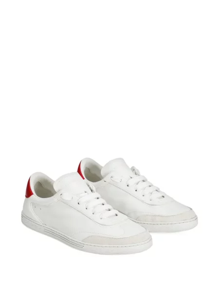Sneakerși Dolce & Gabbana Saint Tropez din piele alb