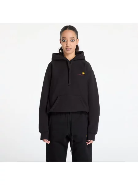 Hanorac cu glugă Carhartt Wip cu glugă negru