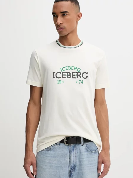 Majica Iceberg s tiskom bež