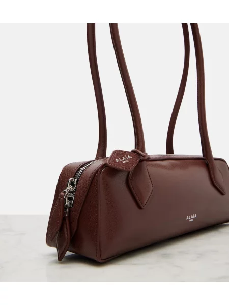 Geanta de piele Alaïa din piele maro