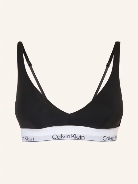 Calvin Klein Push-Up Podprsenka Icon Cotton Modal černá bílá