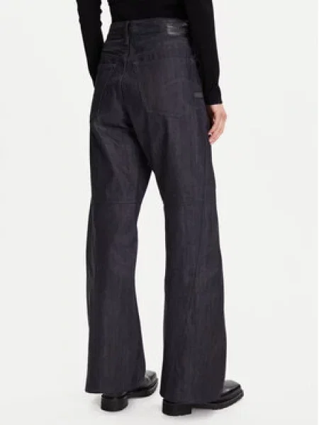 G-Star Raw Jeans hlače Contor 3D Mornarsko Wide Leg modra