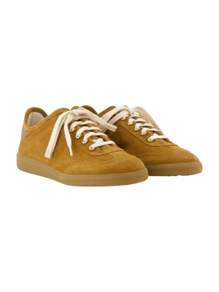 Sneakersy Isabel Marant skórzane brązowe