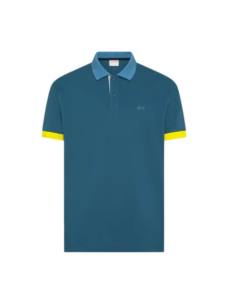 Koszulka polo Sun68 niebieska