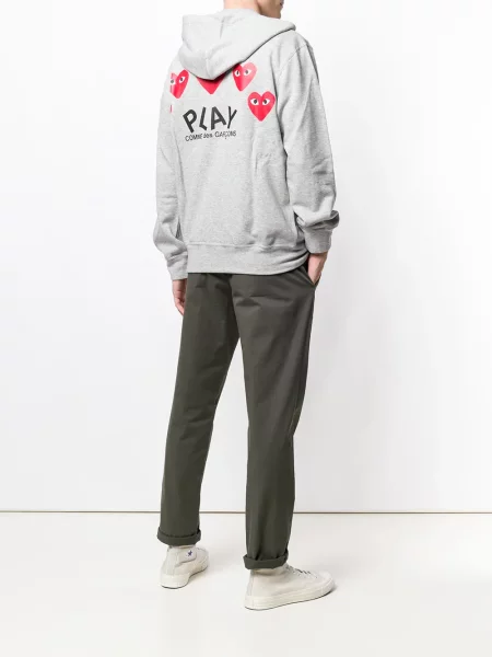 Striukė Comme Des Garçons Play su gobtuvu pilka