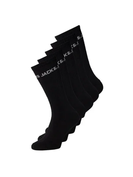 JACK & JONES Ponožky / biela čierna