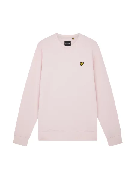 Bluza nierozpinana Lyle & Scott z okrągłym dekoltem różowa