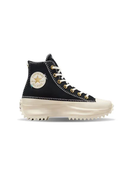Sneakersy Converse na platformie do biegania czarne