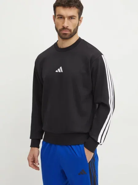 Суитчър Adidas с принт на райета черно