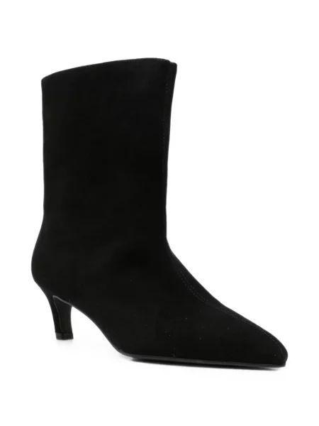 Botine Linda Baumann din piele de căprioară negru