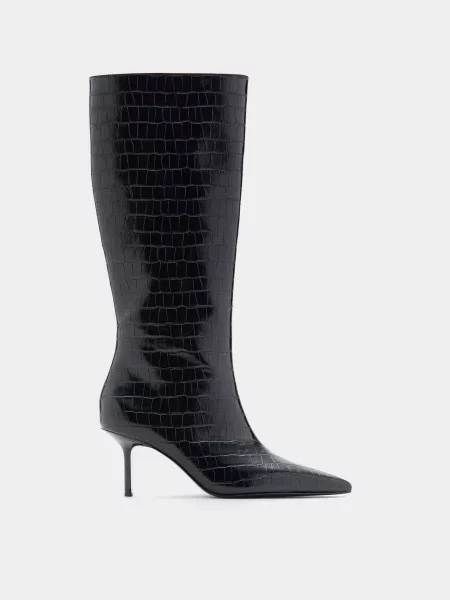 Сапоги Mango черные