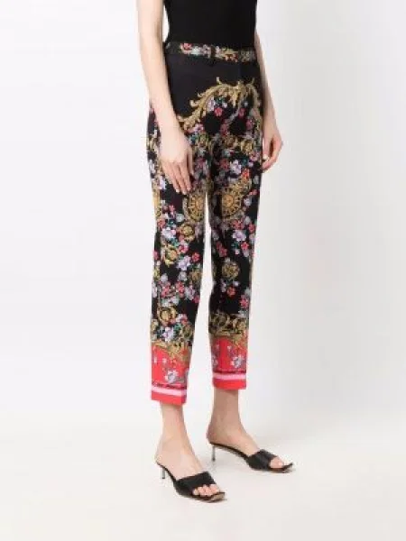 Kalhoty Versace Jeans Couture s potiskem černé