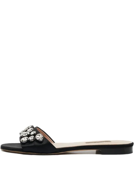 Sandale Sjp By Sarah Jessica Parker din satin de cristal negru
