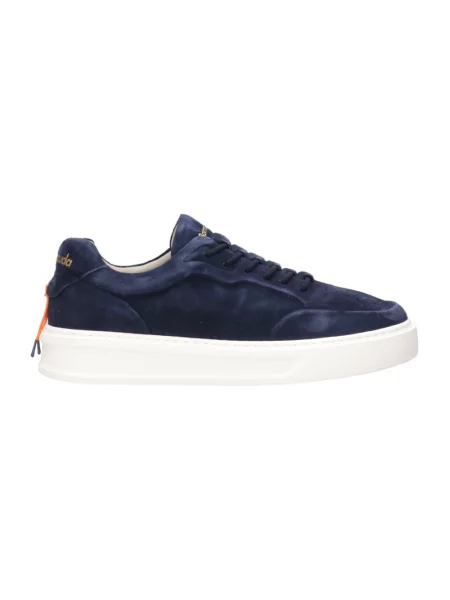 Sneakersy Barracuda skórzane wsuwane niebieskie