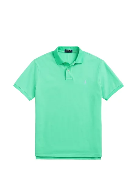 Tricou polo Polo Ralph Lauren cu glugă cu blană cu broderie roșu