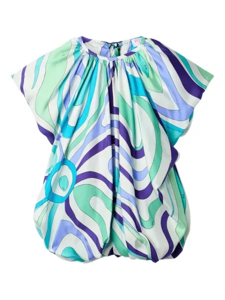 Top Pucci cu imagine verde
