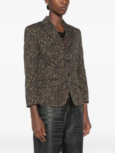 Sacou R13 cu imagine cu model leopard maro