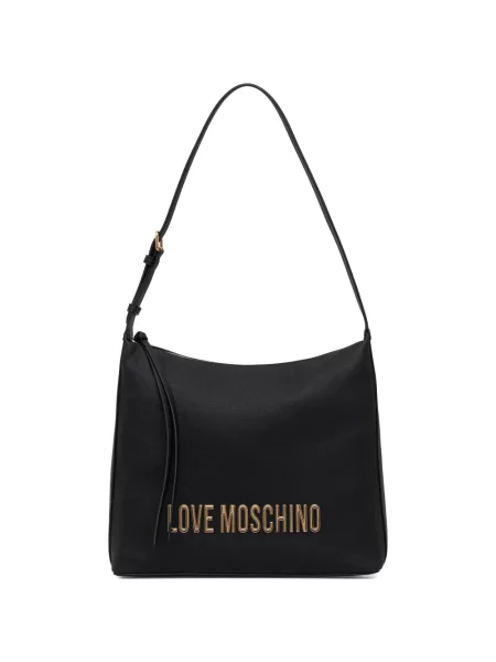 Geantă Love Moschino cu autograf negru