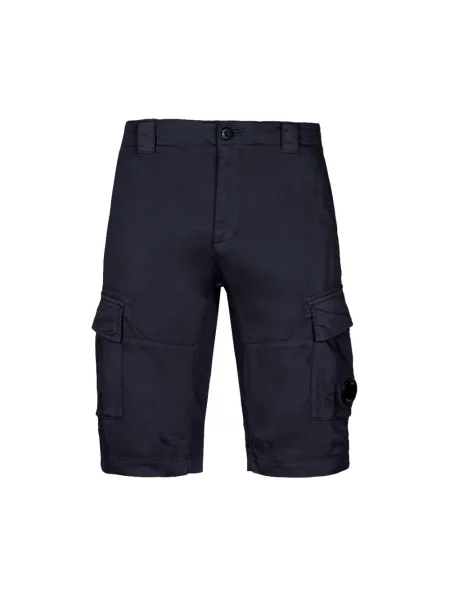 Satynowe szorty cargo C.p. Company niebieskie