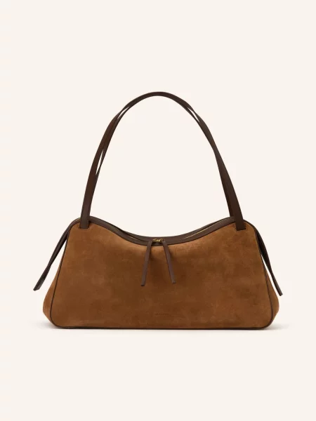 Jil Sander Kabelka Dune / tmavě hnědá