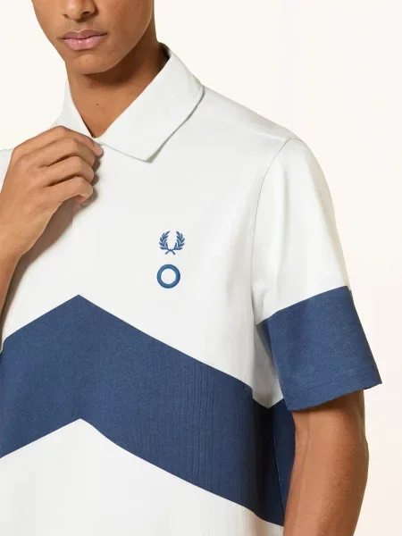 Fred Perry Jerseyové Polo Tričko režná / tmavě modrá