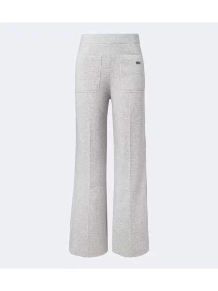 Pantaloni Victoria Beckham de lână gri