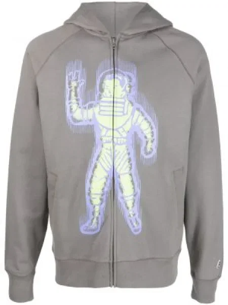 Суичър с качулка Billionaire Boys Club с принт сиво