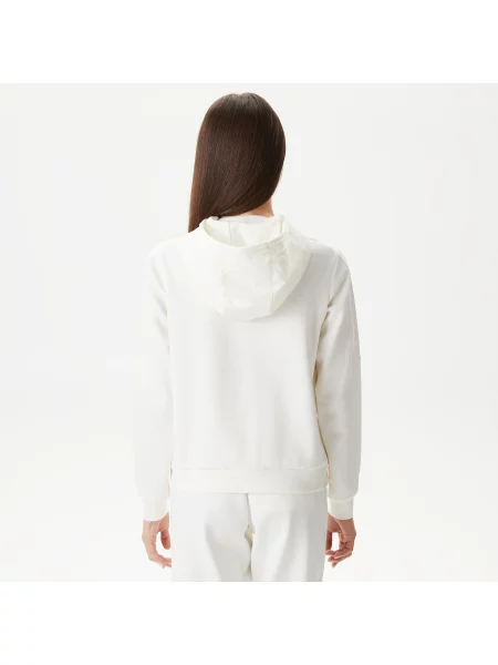 Lacoste Bluza O Regularnym Kroju Z Kapturem W Kolorze Białym biała