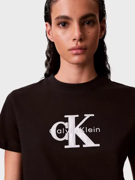 Класична футболка Calvin Klein Jeans чорна