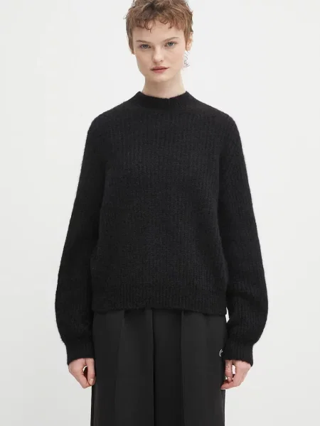 A.P.C. pulover din amestec de lână Pull Emilia călduros negru