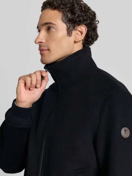Bomberka o kroju regular fit z mieszanki wełny z domieszką kaszmiru model Milton' Joop! Collection granatowy