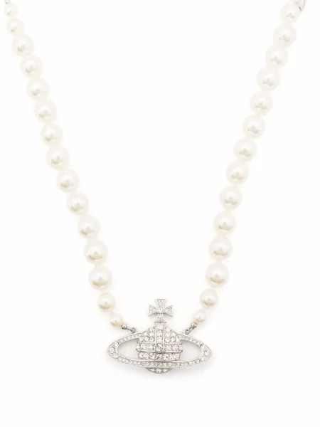 Colier Vivienne Westwood cu perle argintiu