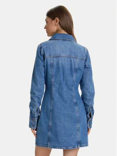 GUESS JEANS Košeľové šaty denim modrá
