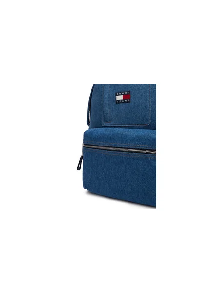 Ruksak Tommy Jeans Tjm Utility Denim Backpack modrá