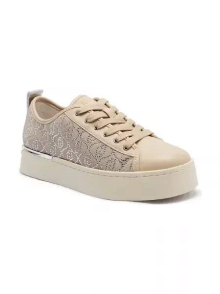 Liu Jo Bőr sneakers tornacipő PRETTY 02 bézs